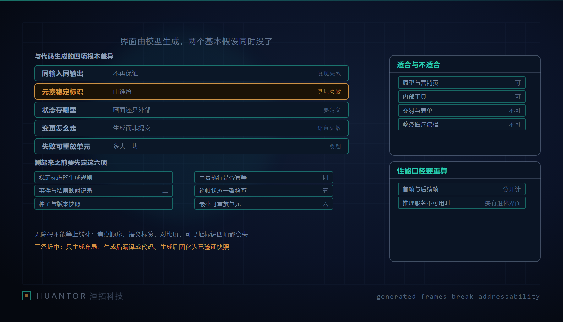 一间明亮的工作室里三面屏幕各显示一版布局不同的表单,一双手悬在鼠标上方,桌角摊着一份画满问号的用例清单